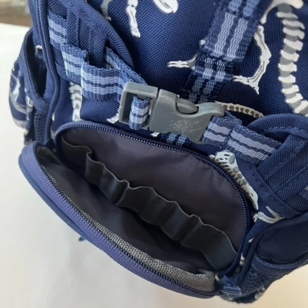 Pottery Barn Kids Mackenzie Navy Blue Dino Bones Glow-in-the-Dark Mini‎ Backpack